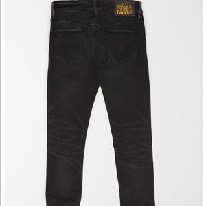 American Eagle Black Stacked Skinny Jeans